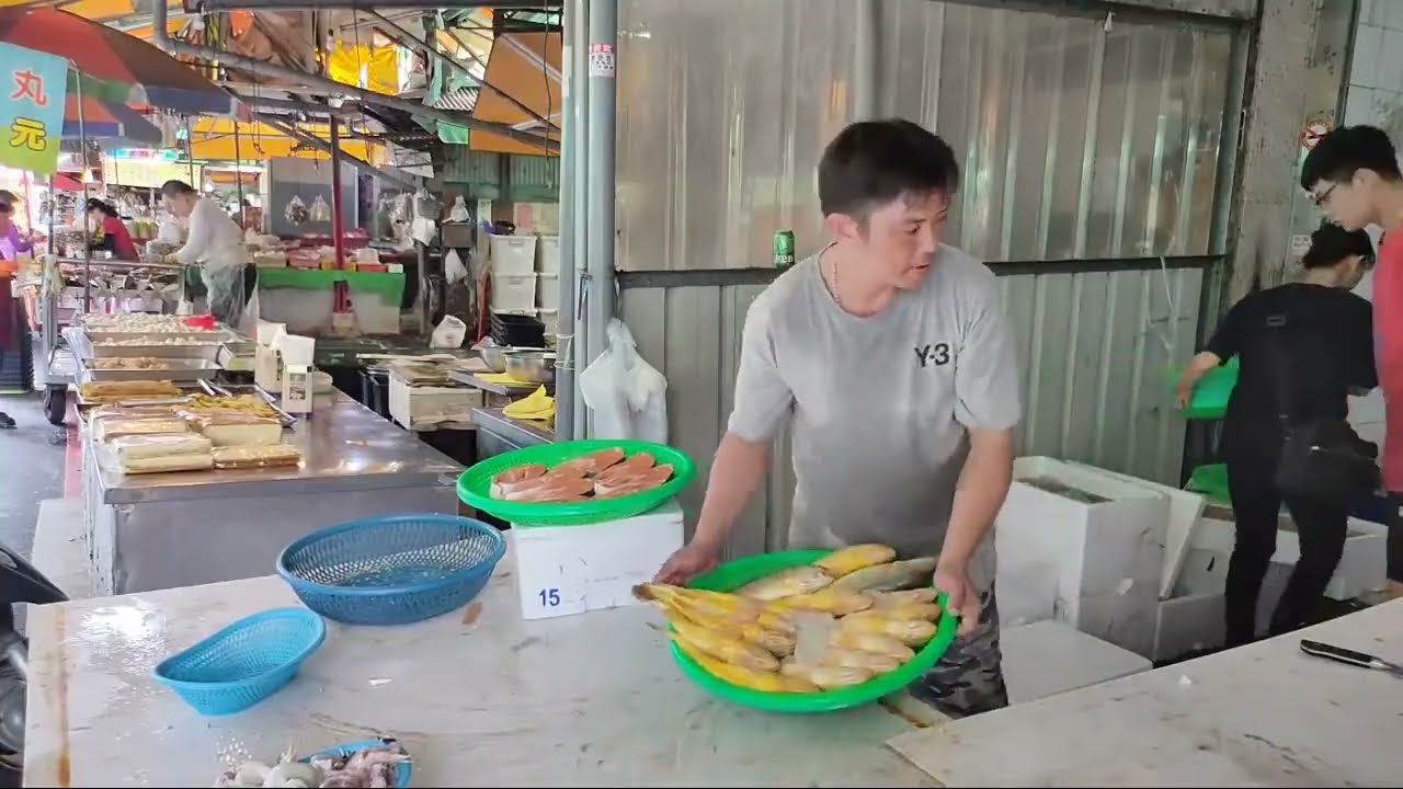 中彰海王子嘉義共和路東市場海鮮叫賣