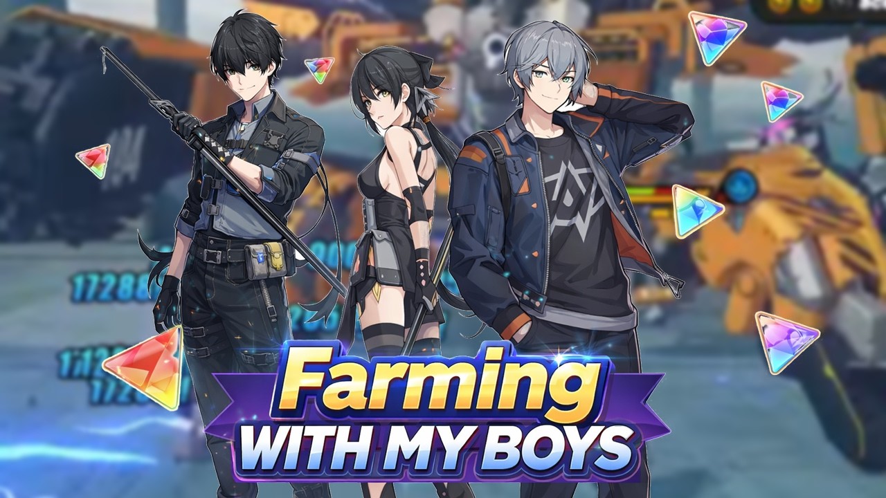 Chilling and farming with the BOYZ