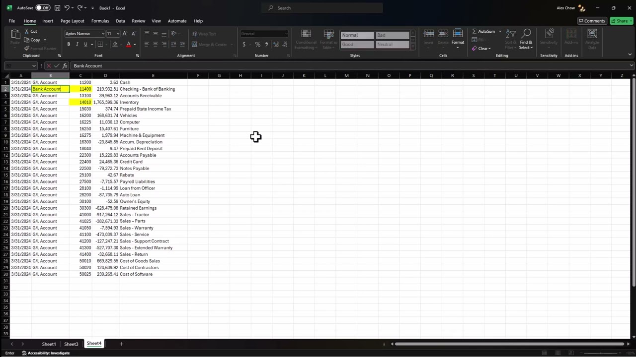 Как загрузить начальный баланс главной книги в Dynamics 365 Business Central