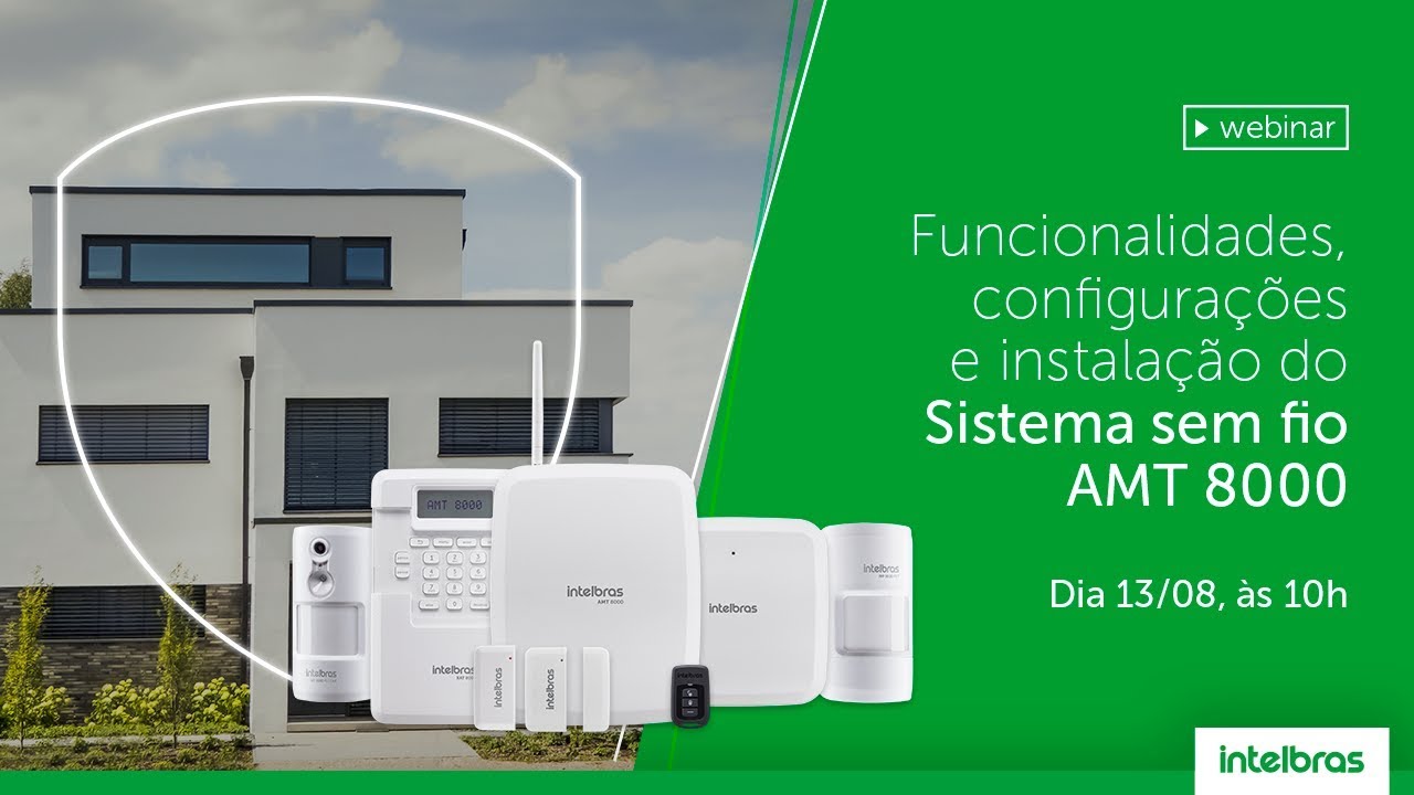 Sistema sem fio AMT 8000: Funcionalidades, configuração e instalação