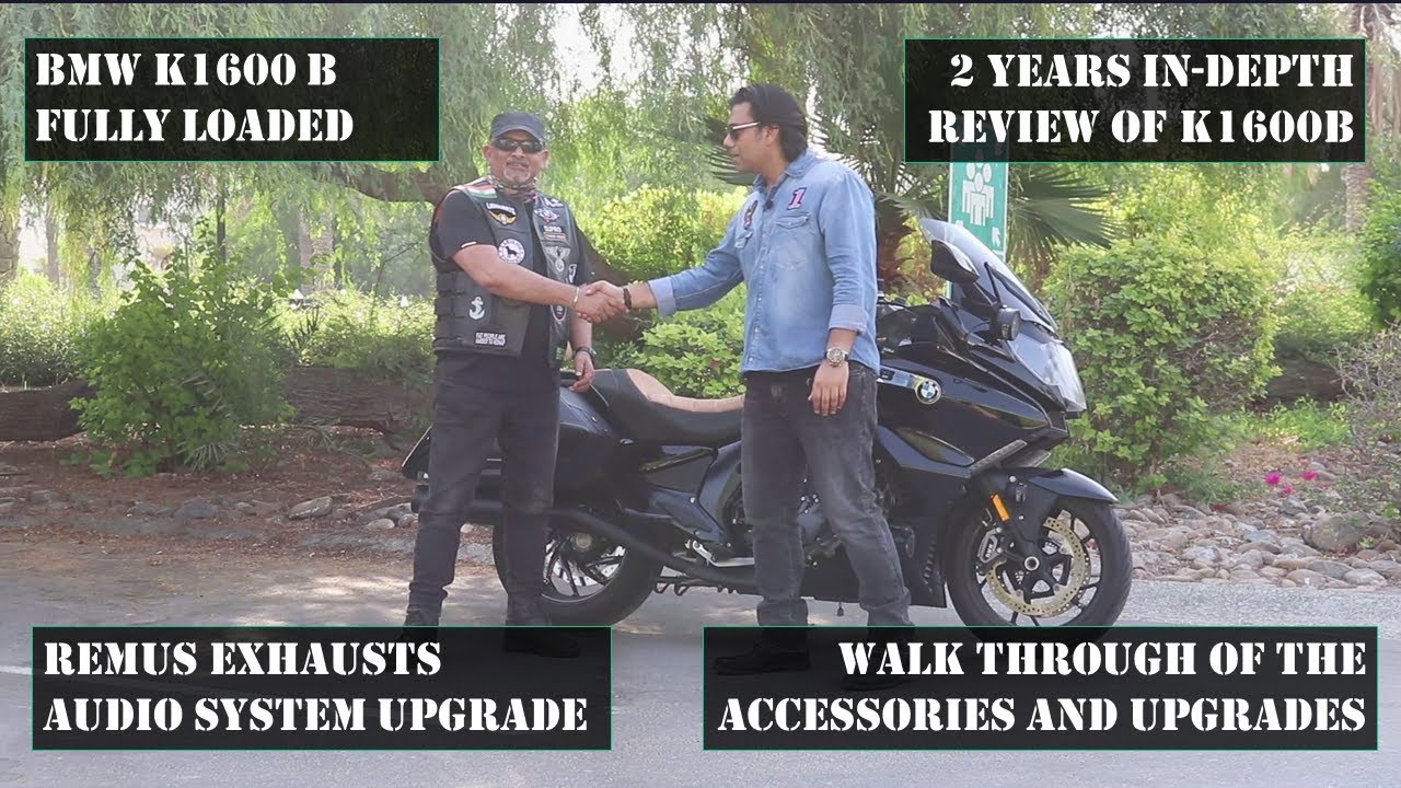 BMW K1600B Review BMW K1600B Accessories and Upgrades BMW Remus Exhausts BMW K1600B Audio Upgrade