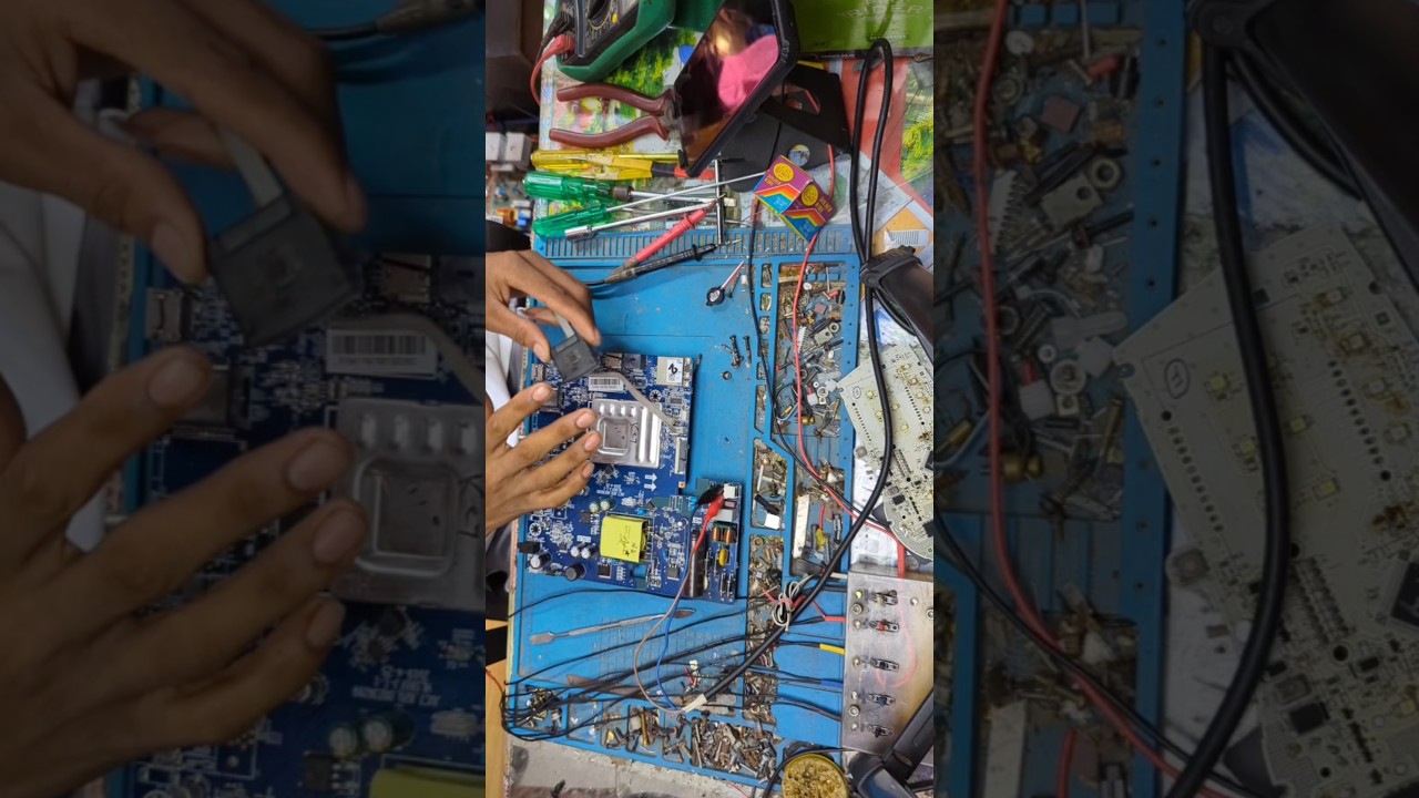 LED TV date condition PCB repair videos part 1#MK electronics Dhubri#Monowar Hussain SK#repair