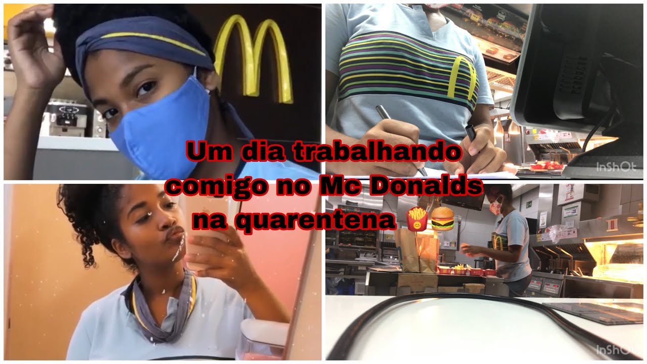 UM DIA DE TRABALHO COMIGO NO MC DONALDS 🍔🍟😍