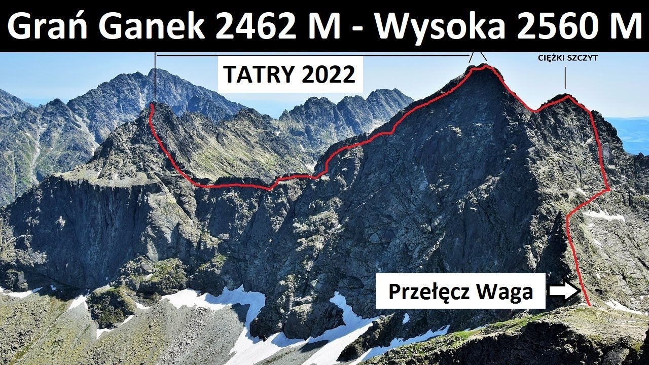 Grań Ganek 2462 M - Wysoka 2560 M