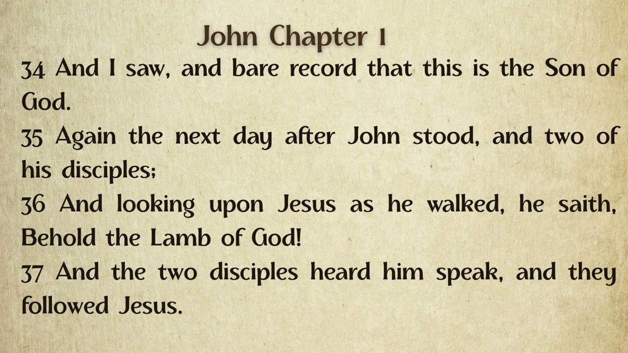 The Gospel According to John – Chapter 1 (KJV)