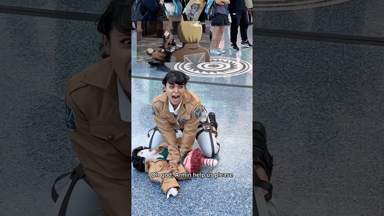 UNHINGED COSPLAY 😭 #attackontitan #aot #dora #wednesday