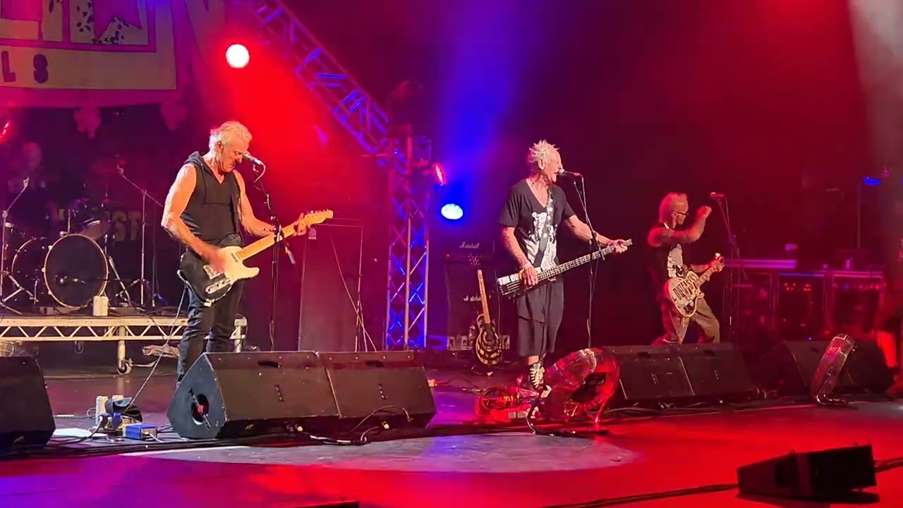The Outcasts at Rebellion, Blackpool - the Opera House stage playing 'Gangland Warfare'- Fri. 8/8/25