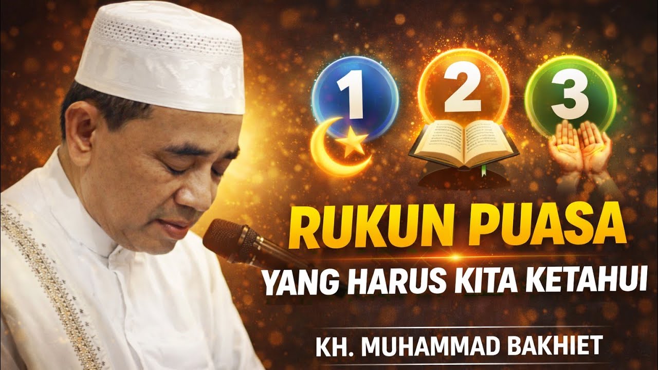 Jangan Sampai Salah! Rukun Puasa Penentu Sah atau Tidaknya Puasa | KH. Muhammad Bakhiet