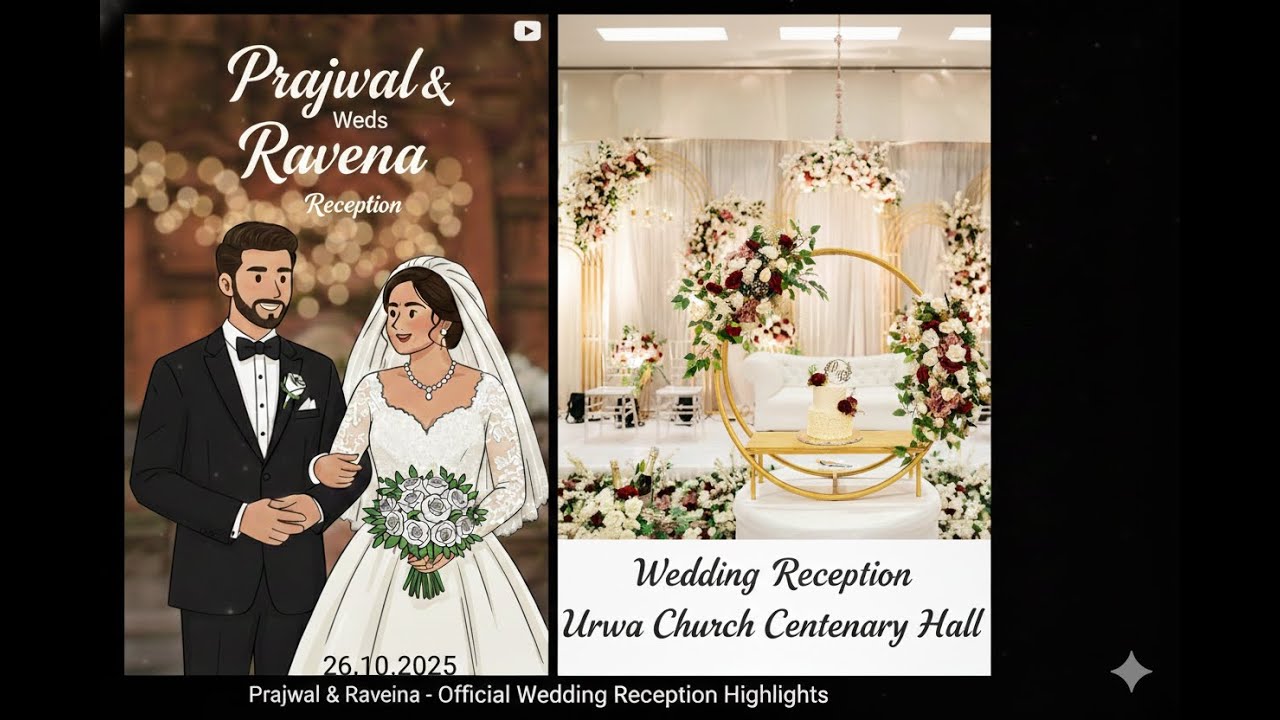 Prajwal Weds Raveena | Mangalorean Roman Catholic Wedding Reception | Oct 26, 2025