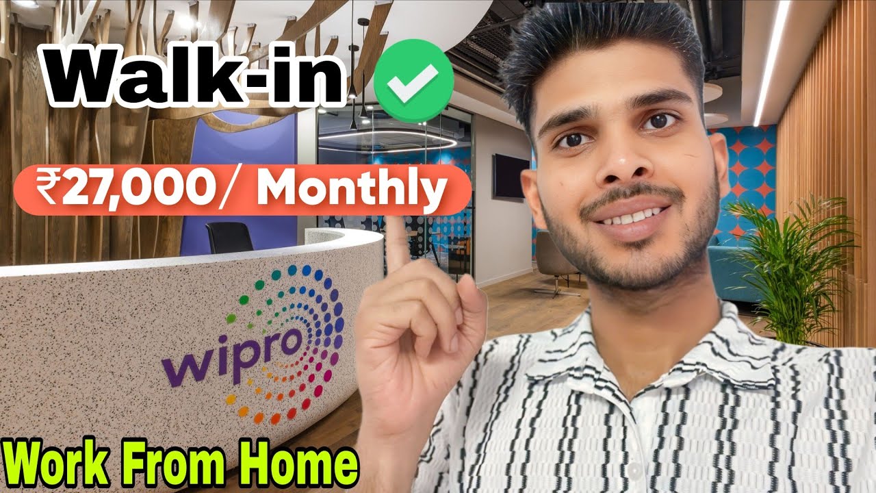 Wipro Work From Home Jobs 2025 | Freshers Hiring | Apply Online Today