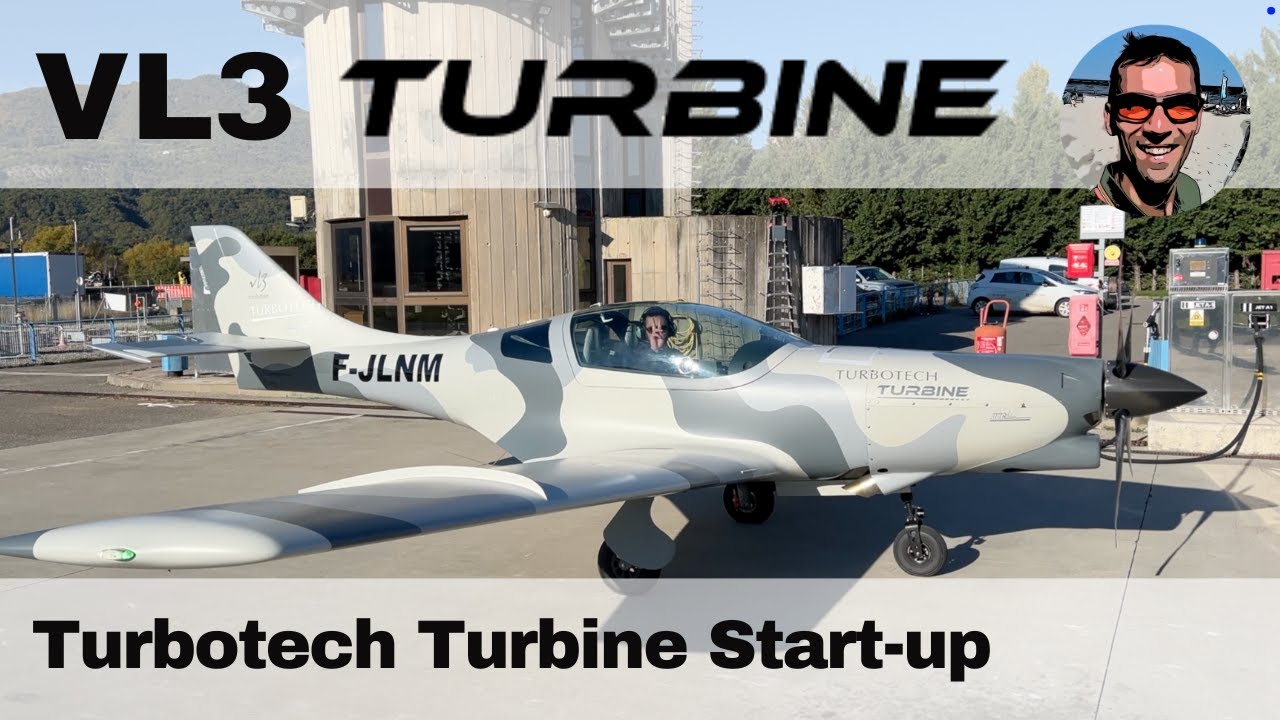 VL3 Evolution Turbine 🚀 Start-up - first Microlight/LSA with turbine engine - RunUp - jet feeling