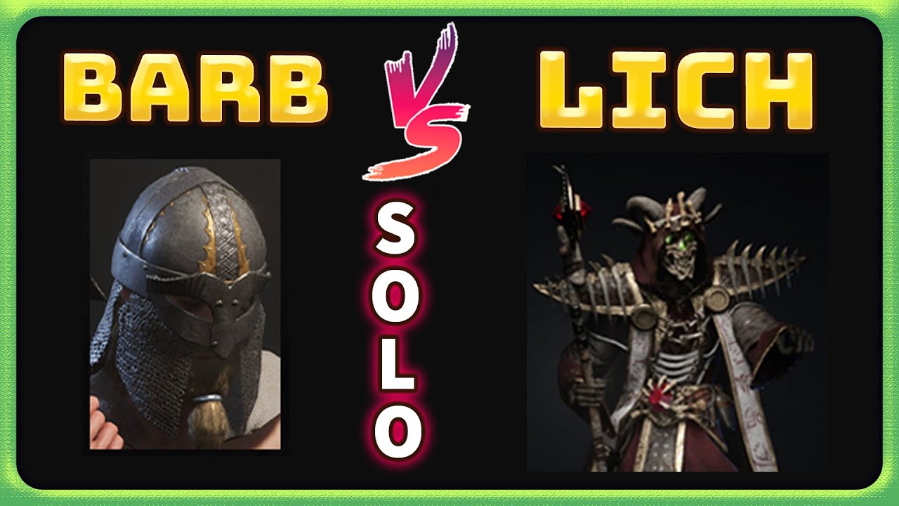 Solo Lich VS Barbarian | Solo Mastery Challenge | Dark and Darker