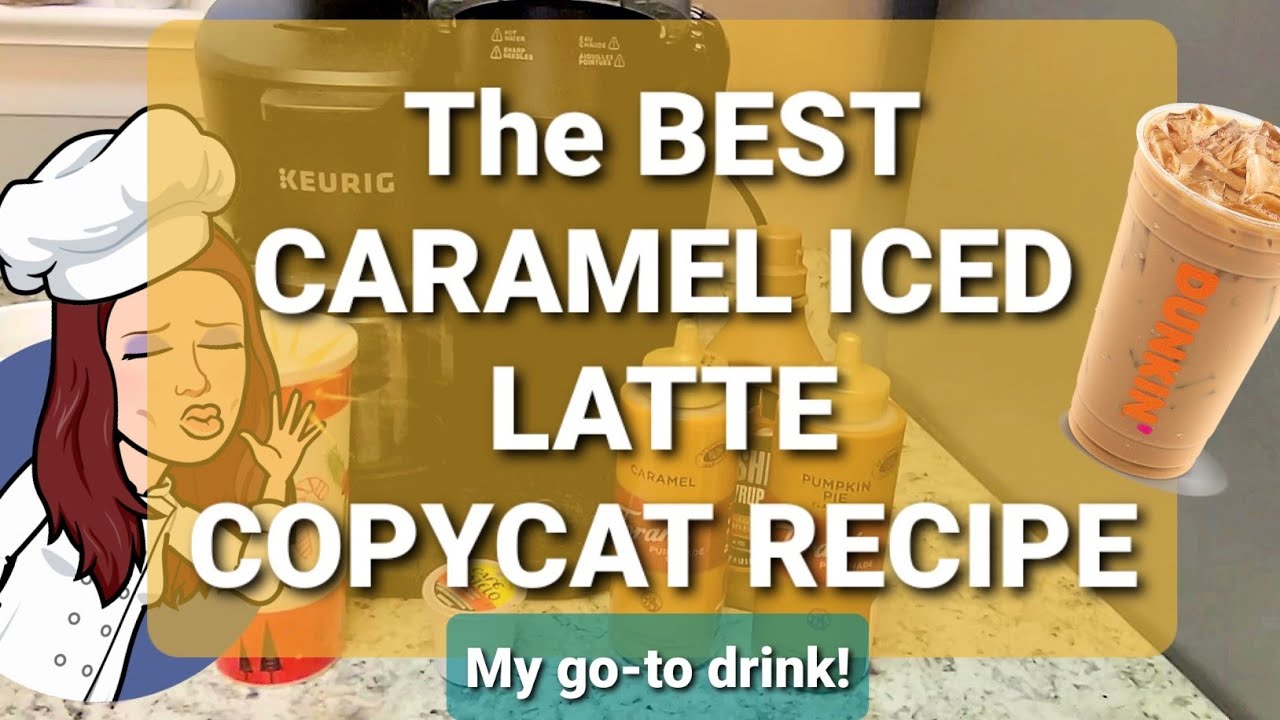 ЛУЧШИЙ рецепт латте со льдом и карамелью от Dunkin Donuts! (и латте со льдом и тыквой!)