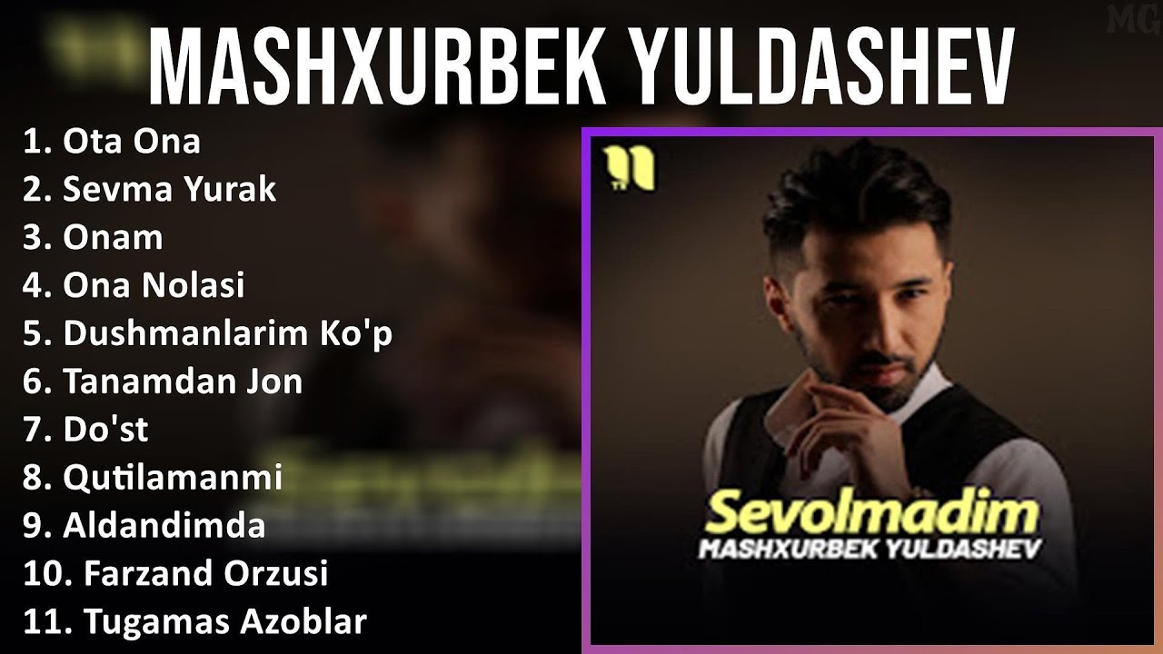 Mashxurbek Yuldashev 2025 MIX Top Hits   Ota Ona, Sevma Yurak, Onam, Ona Nolasi