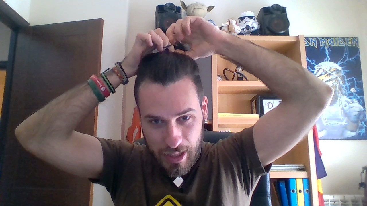 Como hacer un topknot hombre coleta samurai 2023