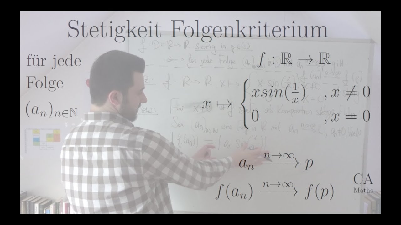 Folgenkriterium Stetigkeit Aufgabe x*sin(1/x) Beweis (Analysis)