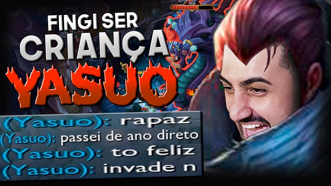 FINGI SER CRIANÇA DE YASUO JUNGLE! *FIZ MASTER YI KITAR E SOLEI BARÃO* - RodiL