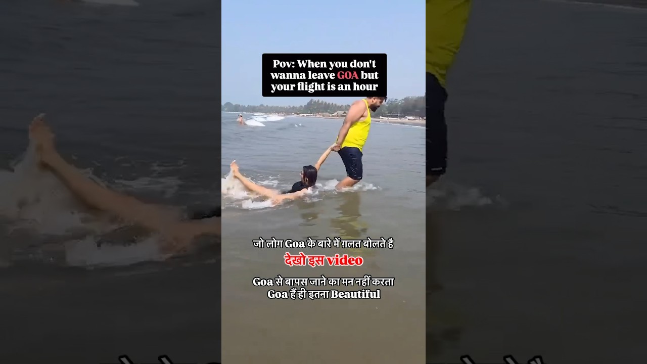 Goa beach vibes | जो लोग Goa के वारे में ग़लत वोलते हैं | See This Video | Goa Vlog #goa #shorts