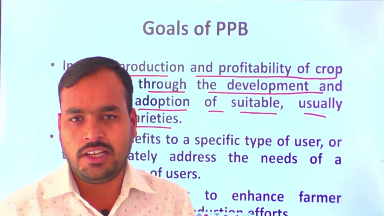 GPB - 211 : Lecture 8 Participatory Plant Breeding PPB