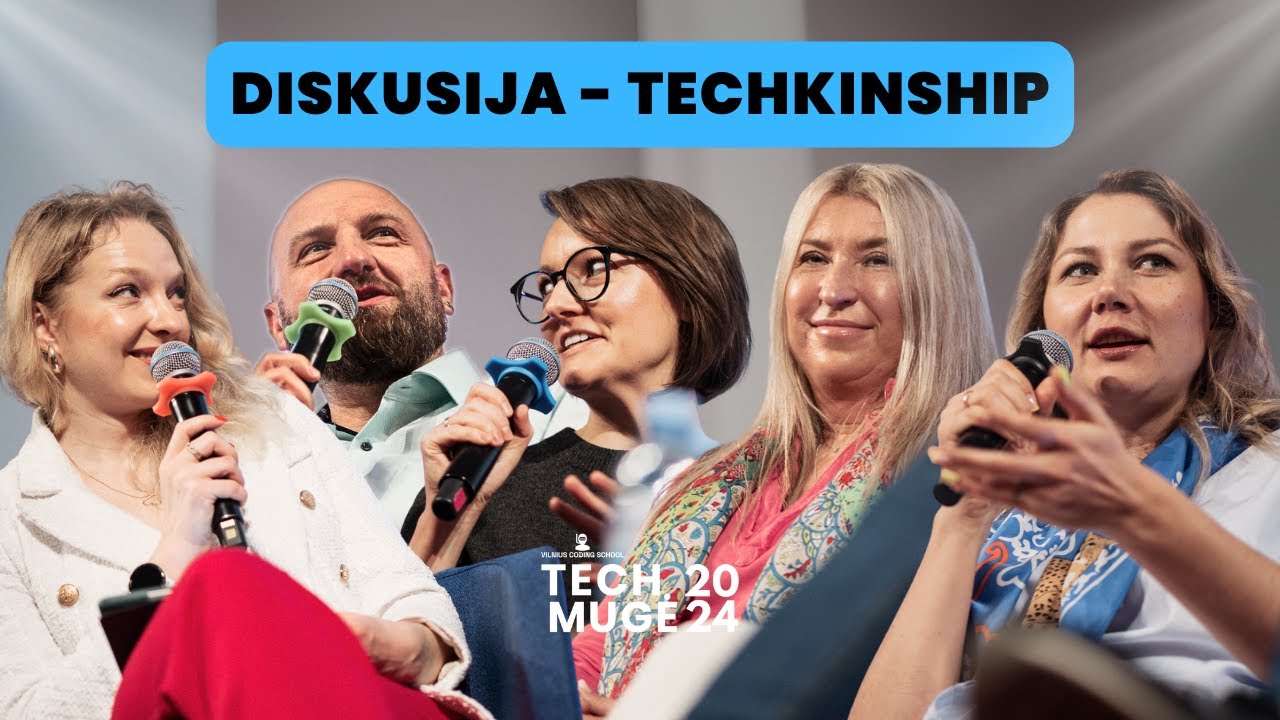 Tech Mugė 2024 Pavasaris. Tech Kinship diskusija