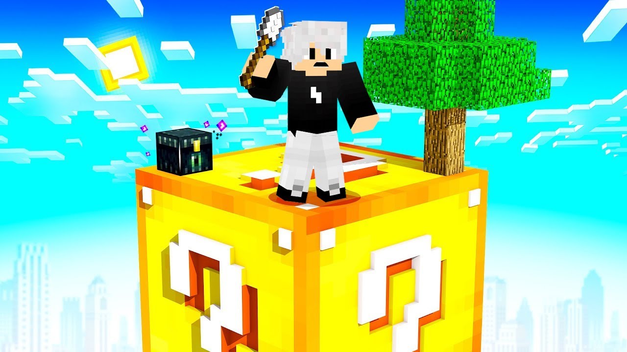 MINECRAFT ALI PREŽIVLJAVAMO NA SAMO JEDNOM LUCKY BLOKU!