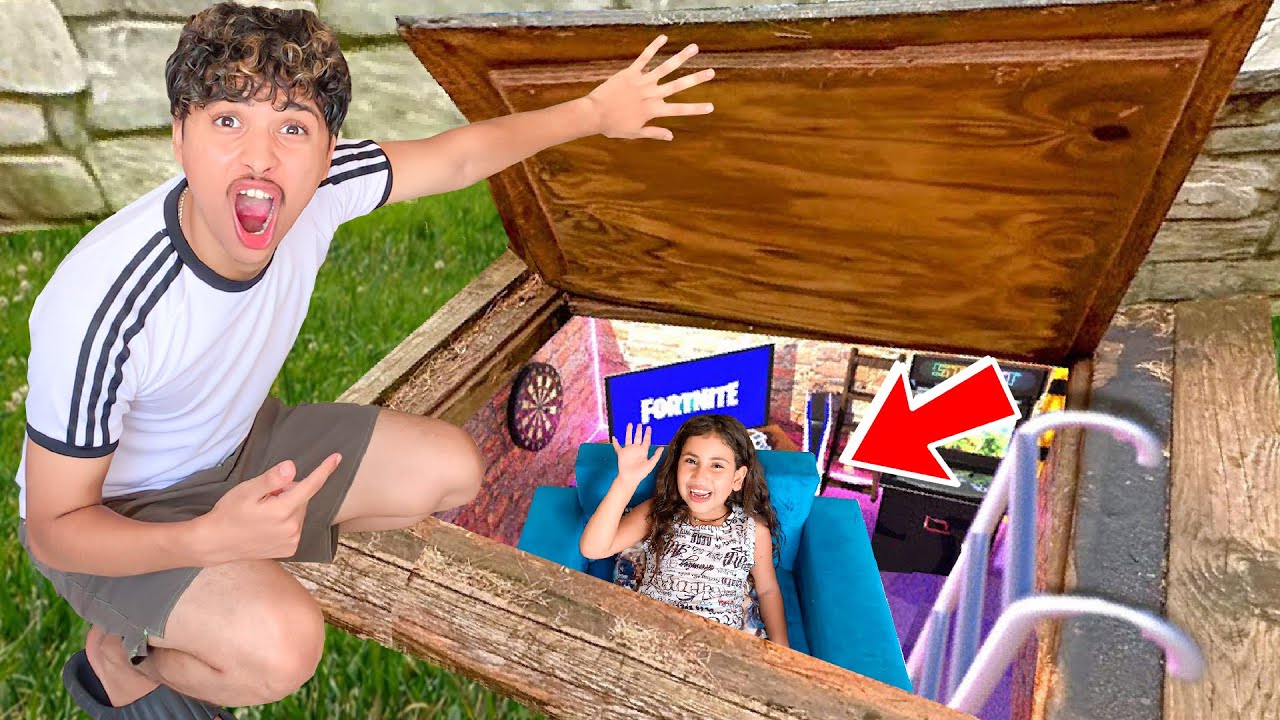 وأخيرا أختي رانيا عاشت يوم كامل في مخبأ سري حولناه إلى غرفة 😲🔥