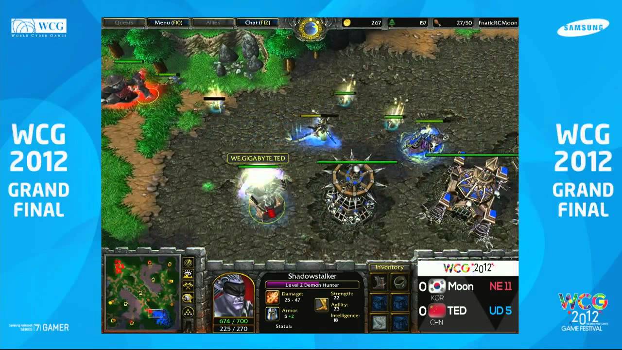 [WCG2012GF] KOR WarIII Moon vs TED (Semi Final)