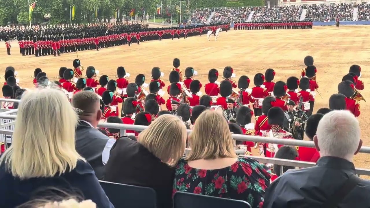 Grenadiers Slow March at Major General’s Review: Trooping The Colour 2024