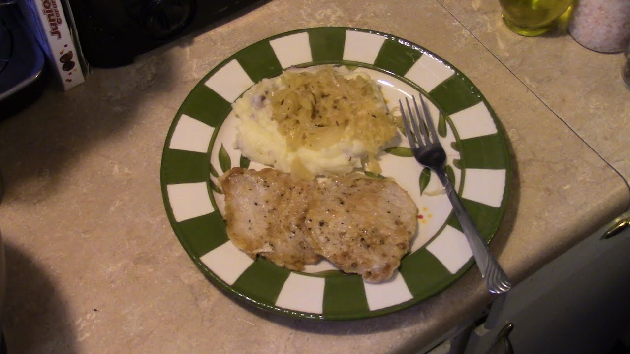 Amish Pork Chops and Sauerkraut
