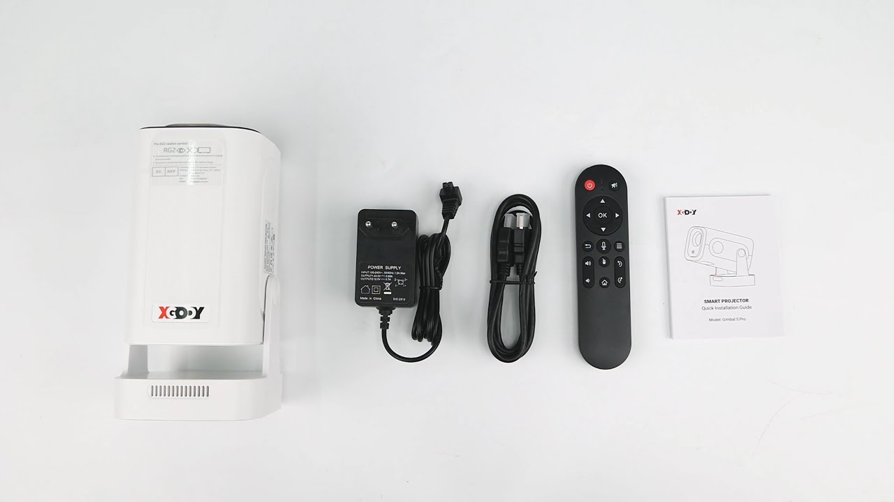 📦#Unboxing | XGODY Gimbal 5 Pro Projector Unboxing & Feature Demo - White