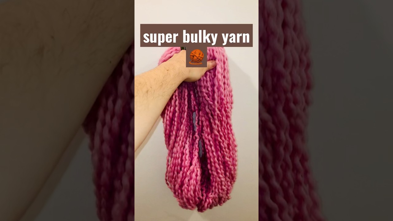 Super bulky yarn #crochet #knitting