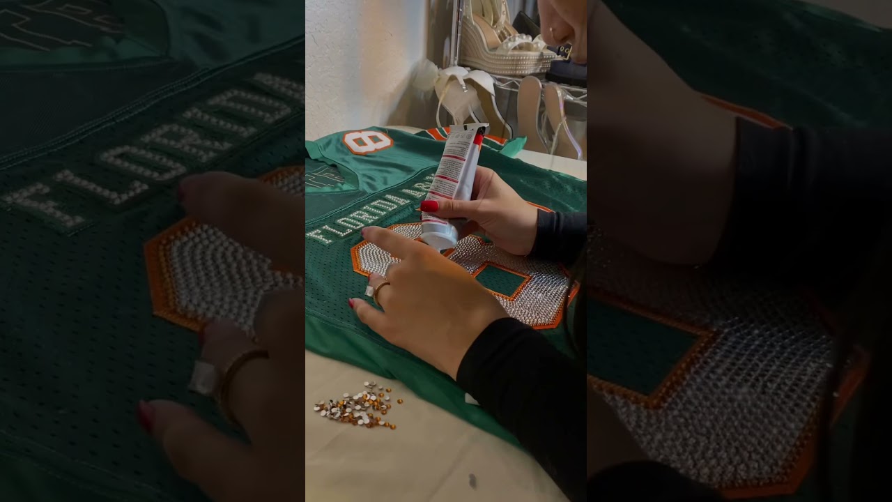 DIY Custom Rhinestone Jersey