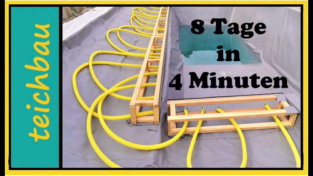 8 Tage Schwimmteichbau in 4 Minuten ( Zeitraffer)