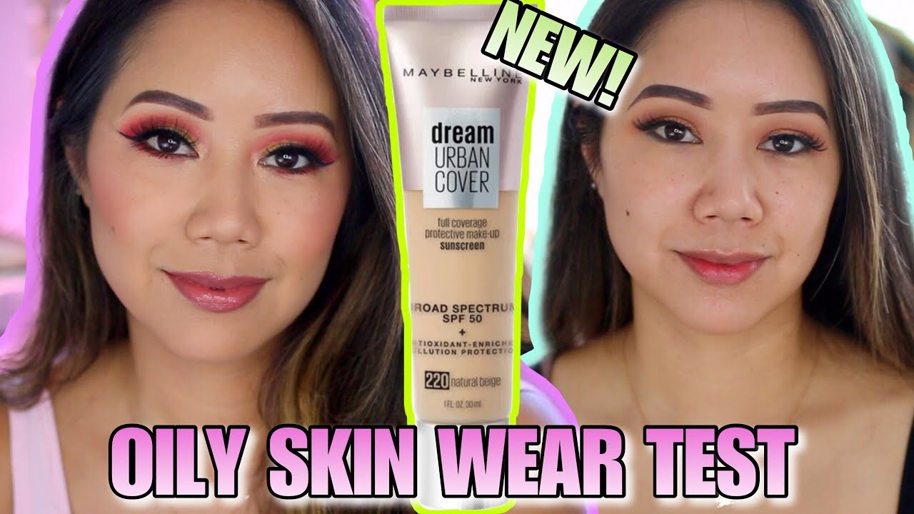 NEW MAYBELLINE DREAM URBAN COVER SPF50 -14HR WEAR TEST | MAYBELLINE DREAM URBAN COVER REVIEW