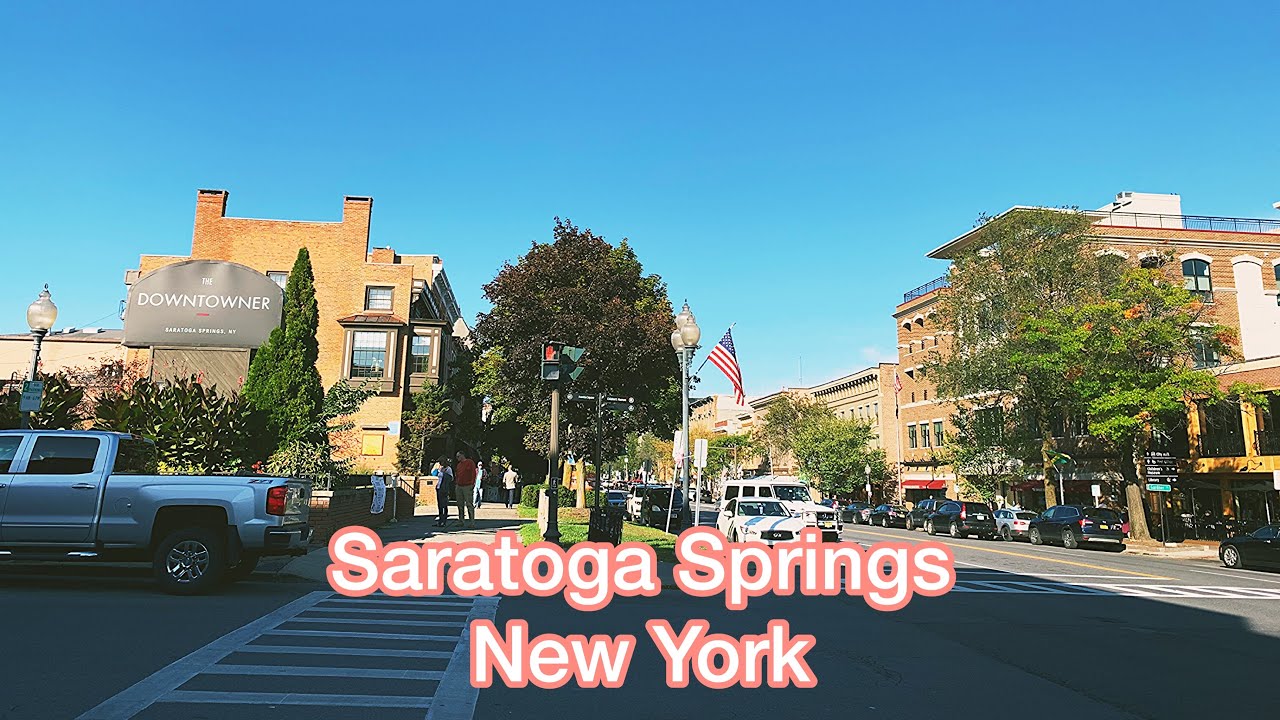 Scenic Drive - Fall in Saratoga Springs, New York, USA