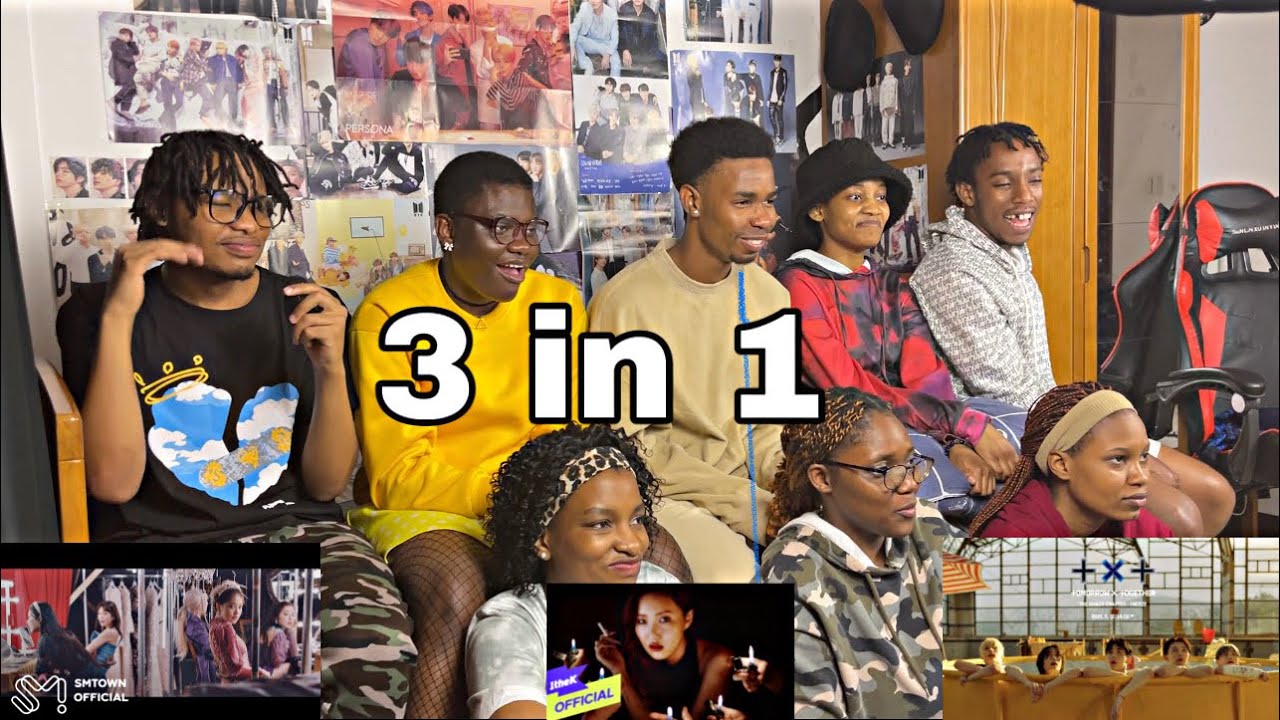 Africans show their friends (Newbies) Red Velvet  'Psycho' MV + Hwa Sa _ Maria + TXT  '0X1=LOVESONG