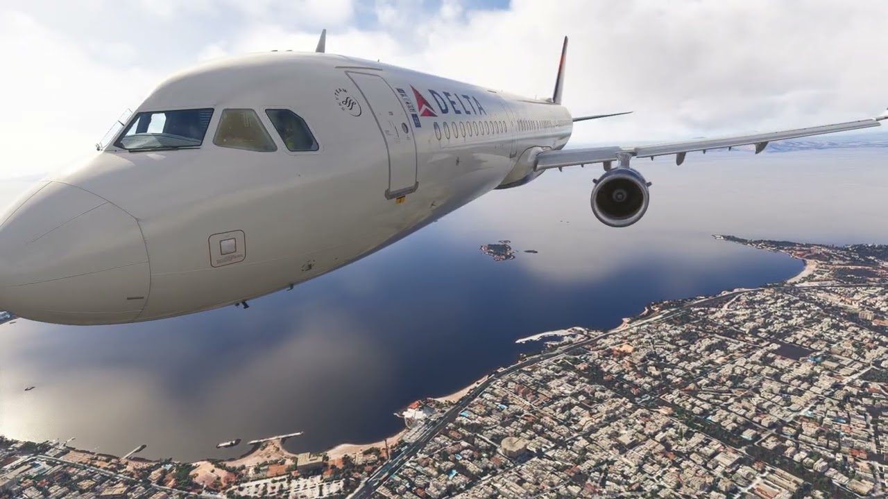 Landing in Athens Greece