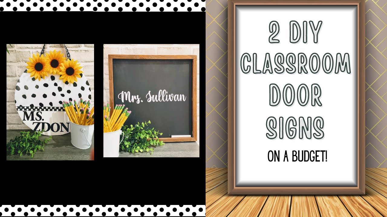 Decorations for Classroom Door | DIY Personalized Teacher Signs | Classroom Door Hanger