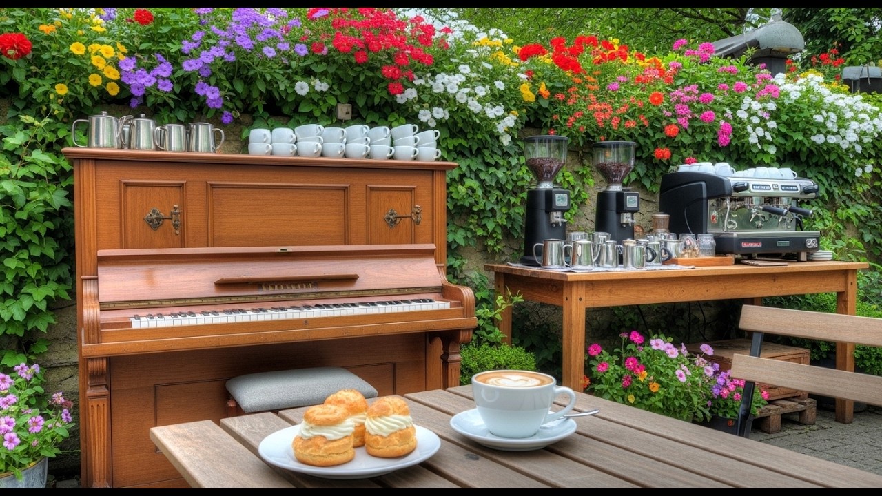 Relaxing Coffee Shop Jazz 🌸 for Study, Work & Focus | 90 Min