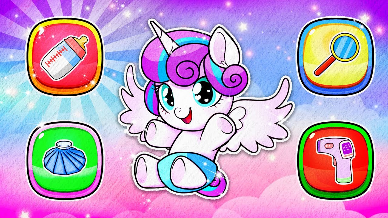 PONY Stories: Help Flurry Heart Choose Right to Get Well 💖 | Paper Stop Motion | 재미있는 스톱 모션 만화