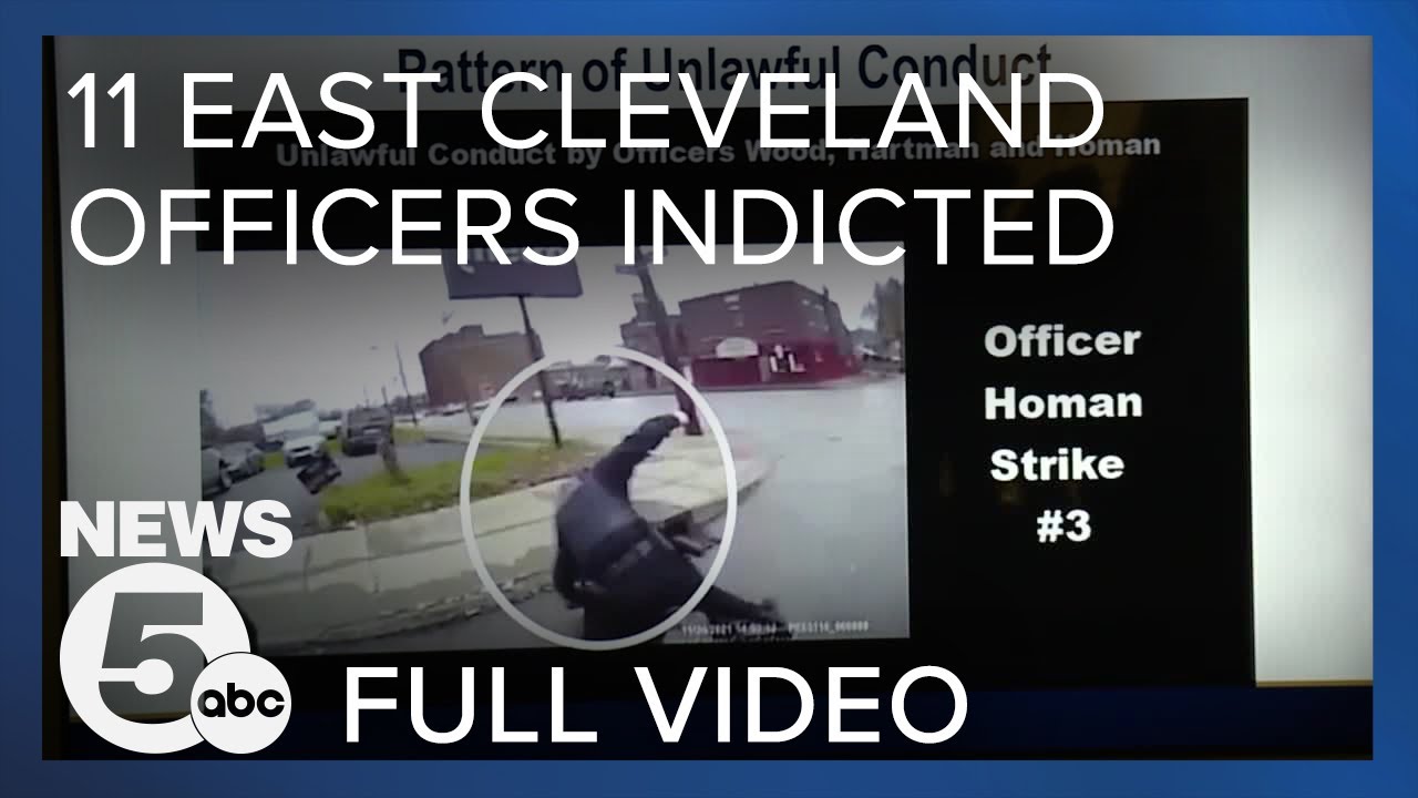 FULL VIDEO: 11 East Cleveland police officers indicted on numerous charges