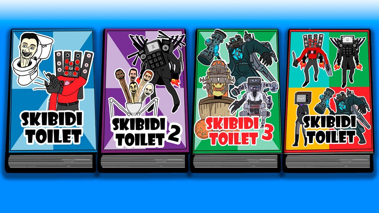 COLLECTION GAME BOOK SKIBIDI TOILET 1,2,3,4