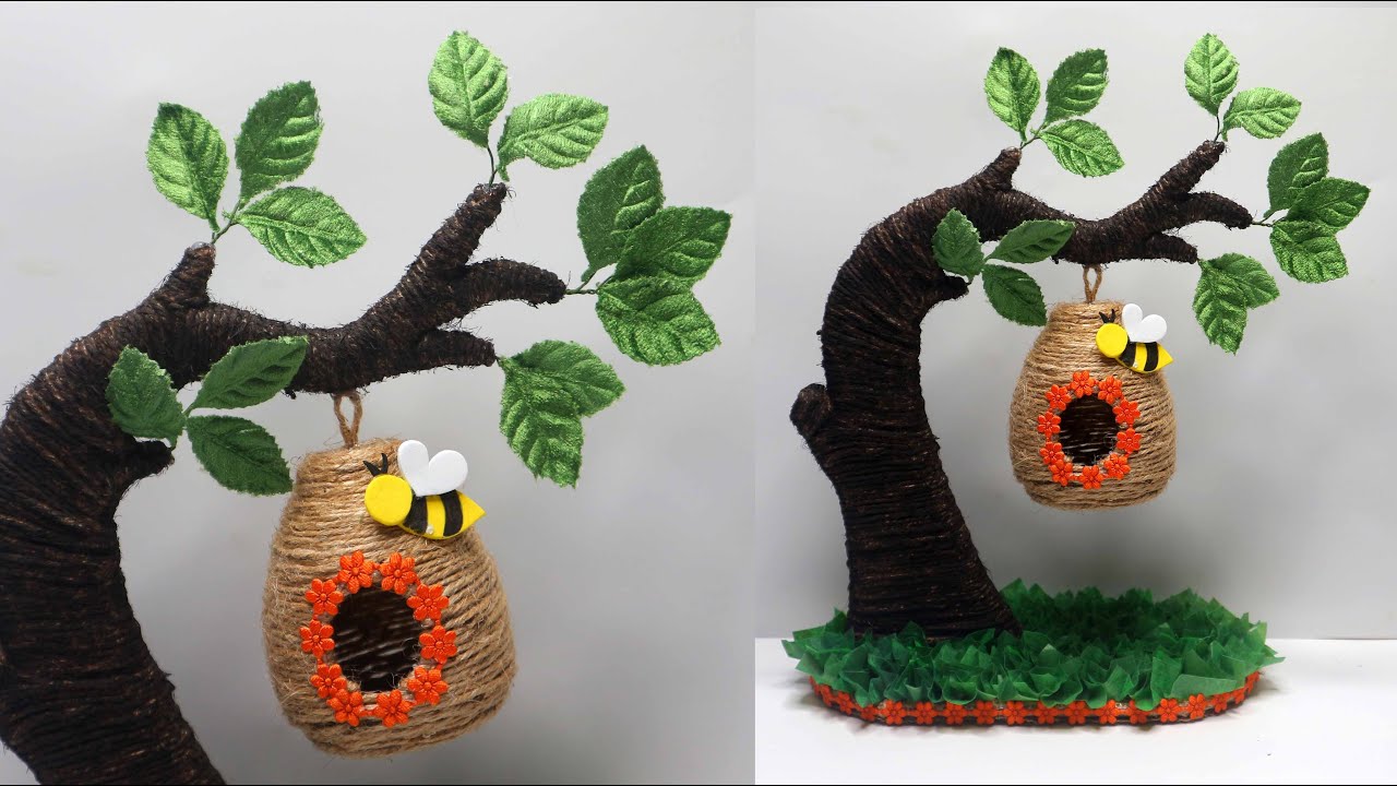 Jute Craft Ideas | Home Decorating Beehive Ideas | Ide Kreatif Tali rami dan goni