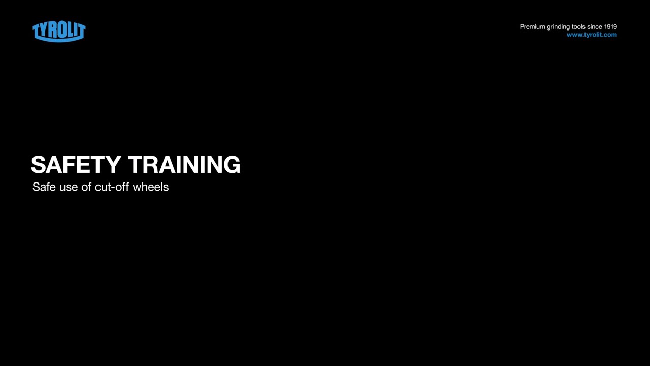 TYROLIT Safety training | Safe use of cut-off wheels