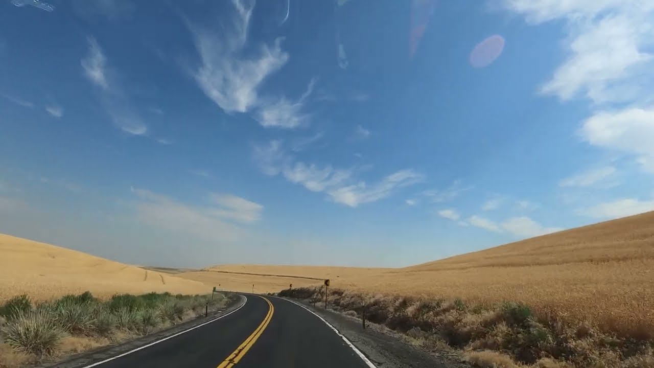 Driving from Sprague to Colfax, Washington | Scablands and Wheat Fields | 50K+ Miles and Counting
