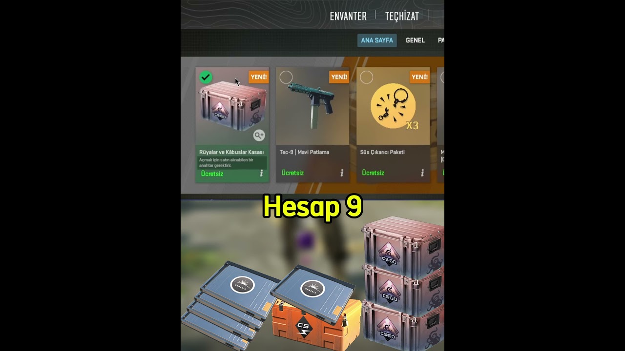 CS2 11 hesap ile haftalık drop d&uuml;ş&uuml;r&uuml;yorum - 7. hafta - Terminal Babasıyım :D #cs2 #cs2skins