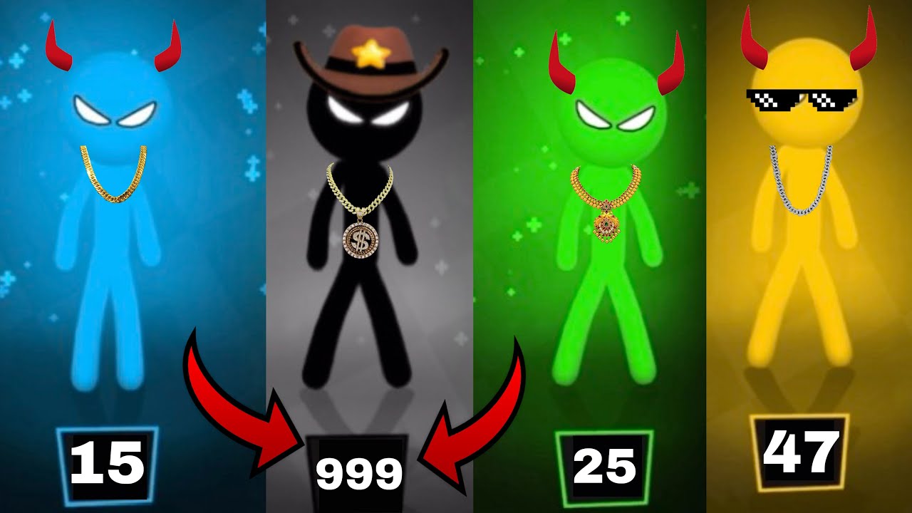 Stickman Party // Tournament Mode 1234 Player Random //New Update  // Funny game Part 27