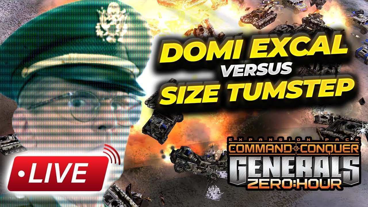 LIVE | $60 Pro 2v2 | DoMi ExCaL vs SiZe Tumstep | CNC Generals Zero Hour