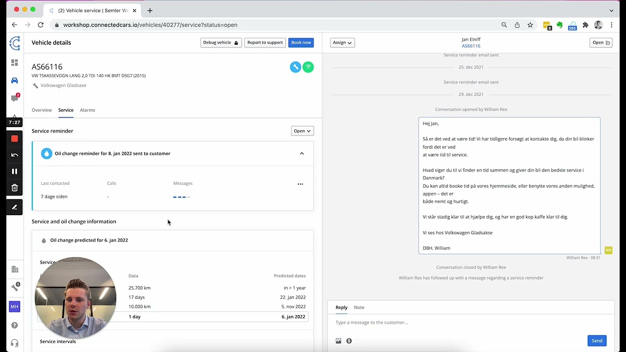 ConnectedWorkshop By Connected Cars - Demo