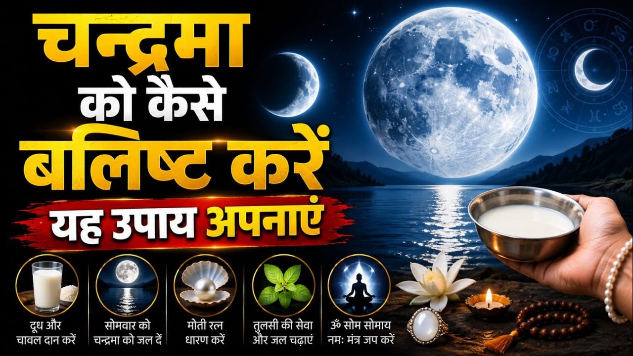 कमजोर चंद्रमा को कैसे करें बलिष्ठ? | Moon Remedies | Hindi | Sunil Upadhyay